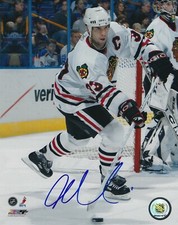 Adrian Aucoin Autographed Signed 8x10 Photo - Blackhawks Flames NHL - w/COA