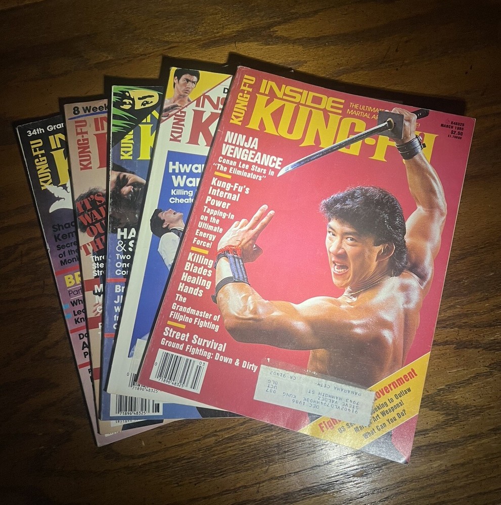 Inside Kung Fu Magazine Lot x 5 1986 March April June July September