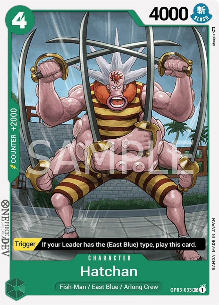 Hatchan [ONE PIECE TCG] Card Game - Carddass [NEAR MINT NM] OP03-033