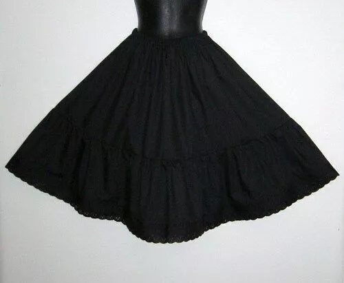Plus size cheap black petticoat