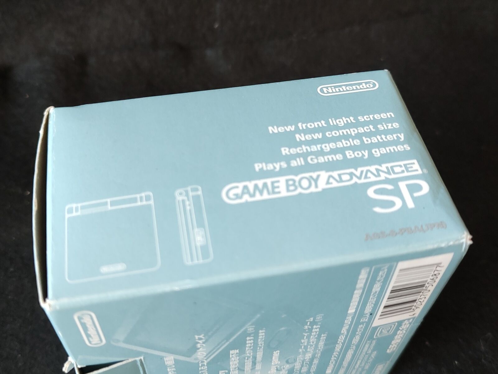 Nintendo Game Boy Advance Sp Perle Bleu Console, W/ Manuel, Chargeur,  set-f1030