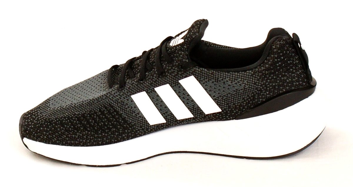 Adidas Swift Run 22 Black & White Running Shoes Men's Size 12 | eBay