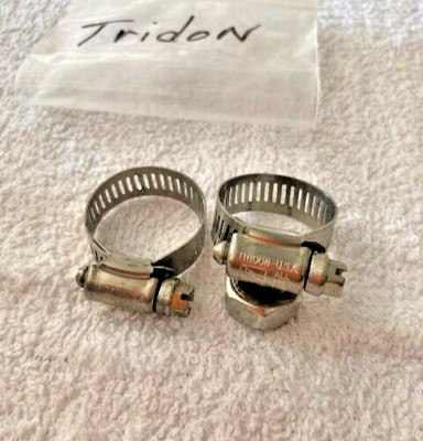 #12  Tridon  Hose Clamp  (9/16''-1 1/4'')  ALL SS Clamp & Worm Gear     2 pcs