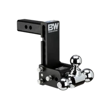 B&W Tow & Stow 2" Shank Adjustable Tri-Ball Mount 7" Drop 7.5" Rise 10000lb