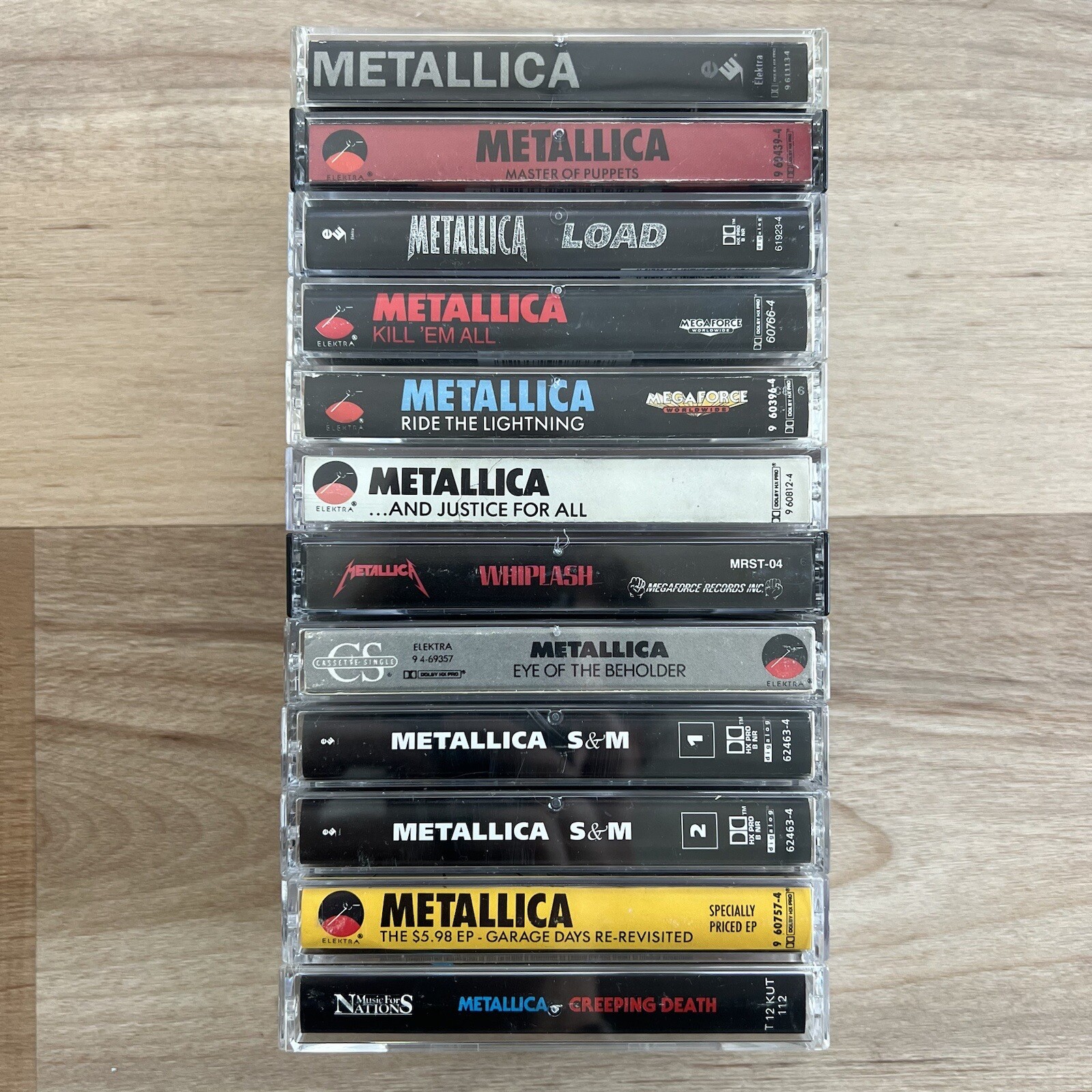 12x METALLICA Cassette Tape Lot RARE Ride The Lightning Master Of