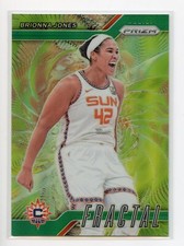 2024 Panini Prizm WNBA #9 Brionna Jones Fractal Prizms Green