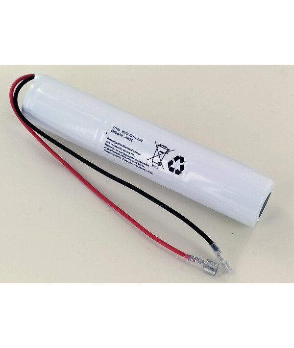 Batterie 3.6V 4.5Ah NiCd 3 VTD 70 pour la rénovation des blocs de balisage