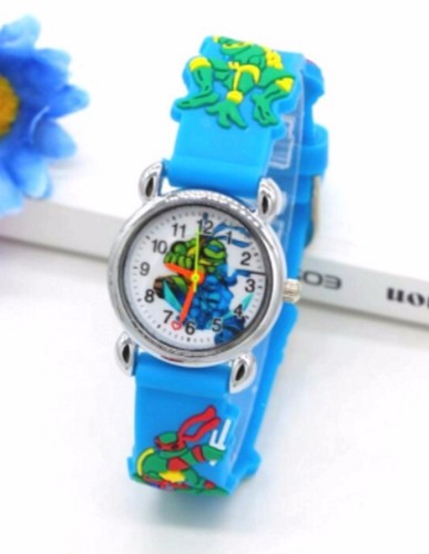 Kids Boys Girls Ninja Turtles Wristwatch Silicone Strap Wrist Watch Slim 3mm UK - Picture 25 of 26