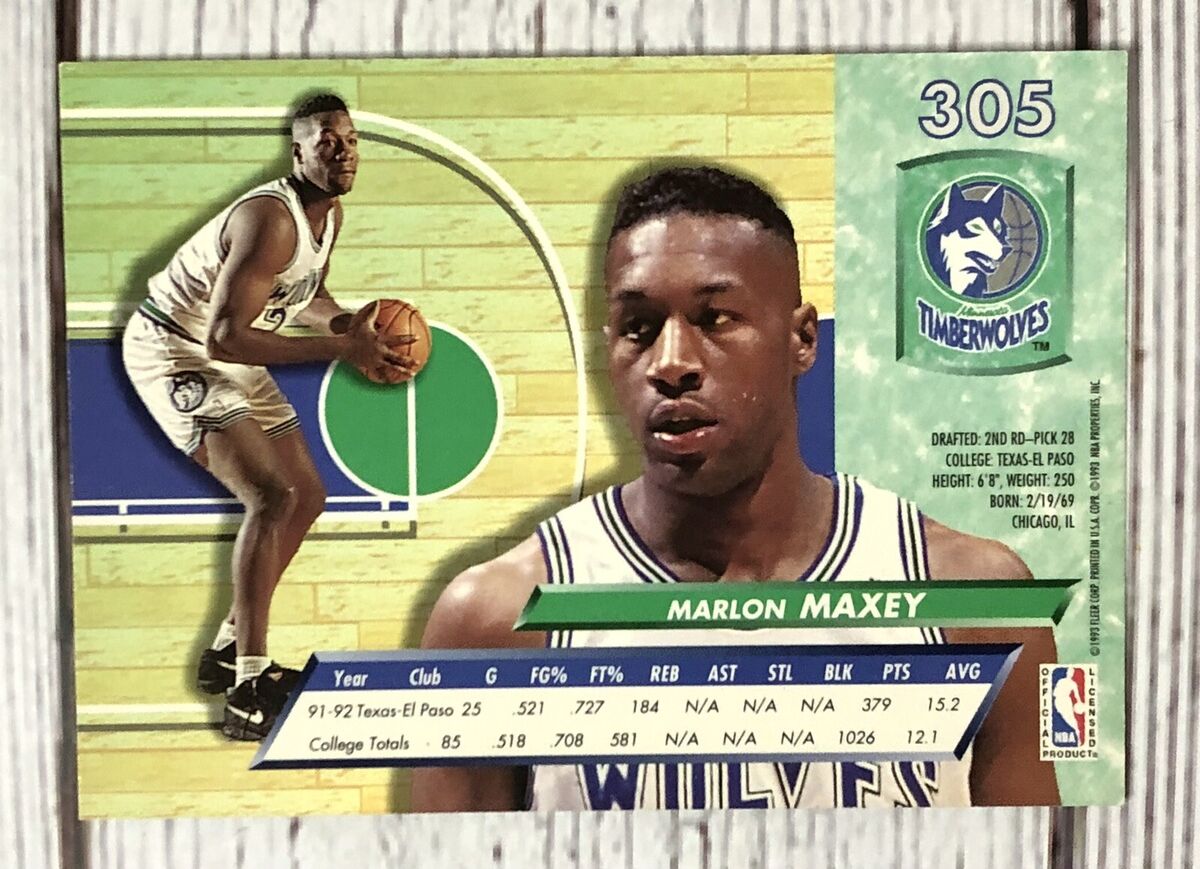 1992-93 Ultra Minnesota Timberwolves Basketball Card #305 1992-93 Ultra Minnesota Timberwolves Basketball Card #305