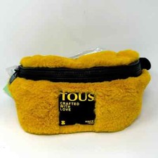 Unisex Tous Amaya Fur Waist/shoulder Bag, Size 10.6" X 5.7" - Mustard
