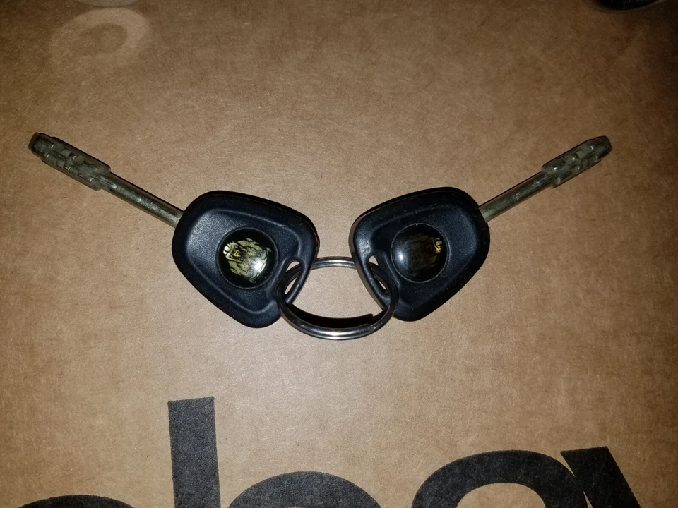 98 TO 03 JAGUAR XJ8 XJR IGNITION SWITCH DRIVER DOOR GLOVE BOX KEY CYLINDER SET - Image 2 of 4