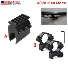 25.4mm ring low profile rail mount/20mm Rail Base Adapter Converter Barrel Mount