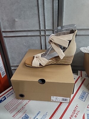 Genuine UGG Women's Yarrow Espadrille Wedge Sandal US