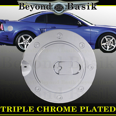 1999 00 01 02 03 2004 FORD MUSTANG Triple ABS Chrome Fuel Gas Door COVER Overlay