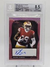 2023 Leaf Art of Sport Deebo Samuel RED Spectrum 4/7 BGS 8.5 Auto 10