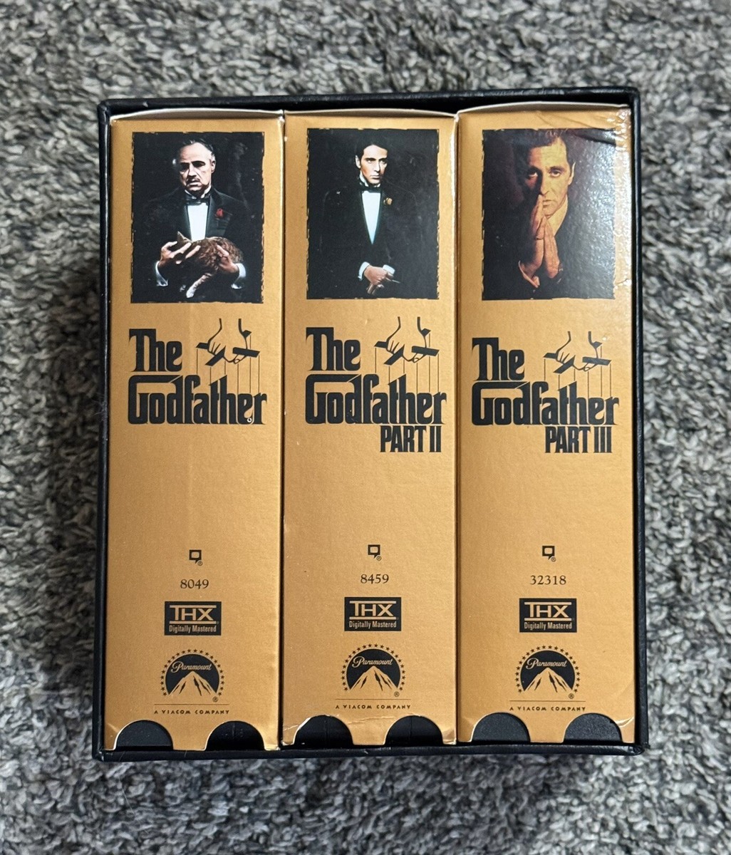 The Godfather Trilogy Collection Parts I,,I|I VHS, 6-Tape