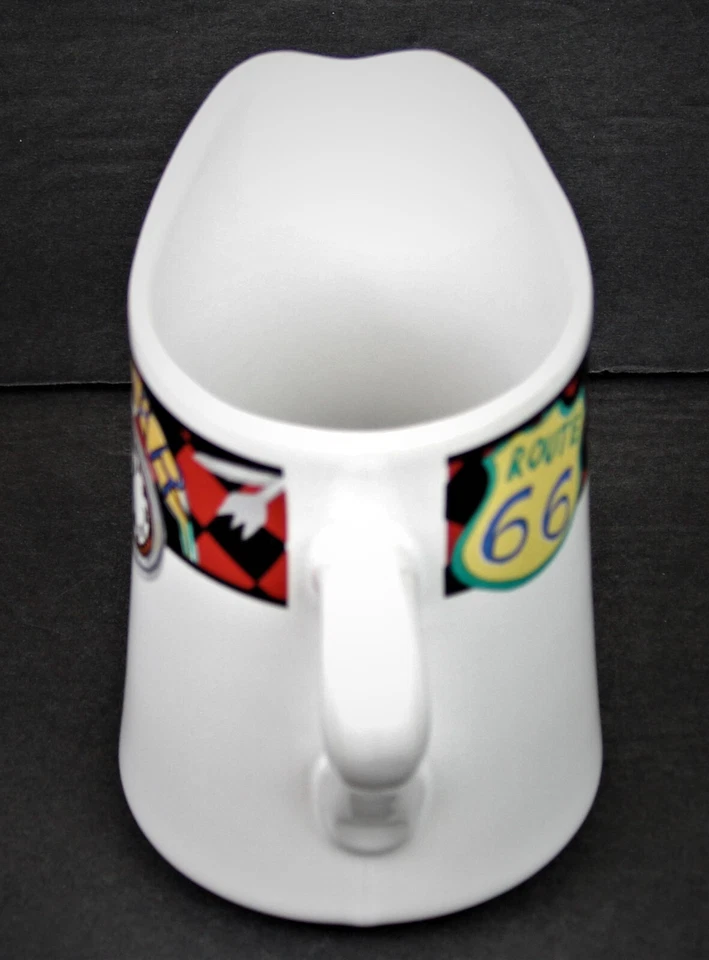 Sakura Stoneware Creamer Roadside Route 66 Diner Kitchy Restaraunt Ware 1993 - Image 4 of 4