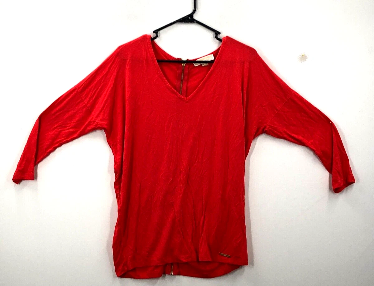 Michael kors shirts womens red sales