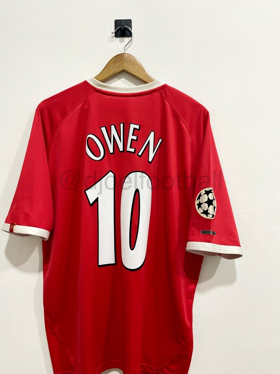 リバプール OWEN 10 Original Football Shirt Liverpool FC 2001 Home UCL Michael OWEN