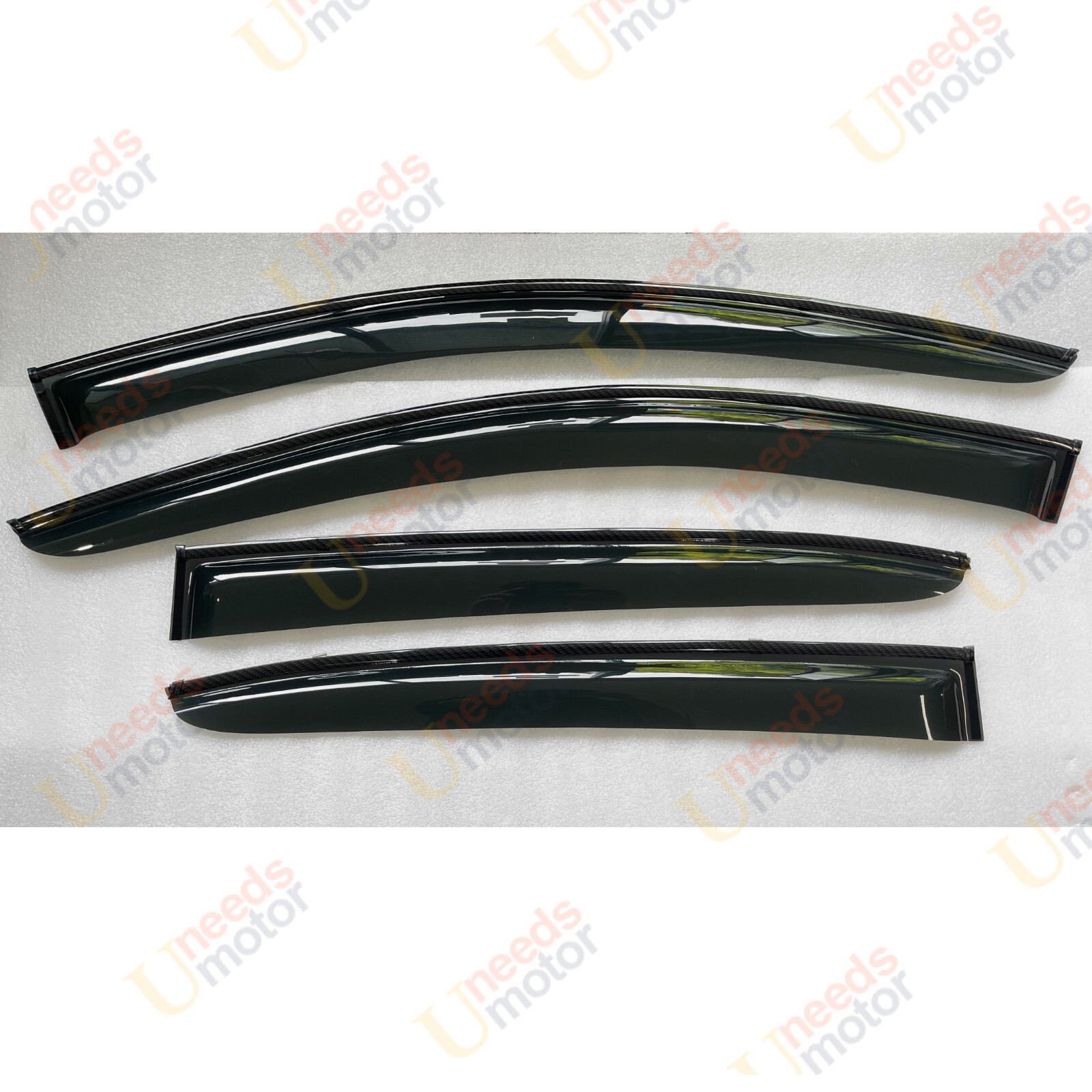 Fit 1218 BMW F30 3Series Carbon Print Trim Window Visors Rain Guard