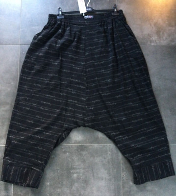 Kekoo Haremshose Hose Lagenlook Gr.2 44 46 schwarz gemustert