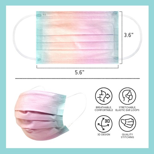 50 PCS Niños Niños Animal Print 3-Ply Mascarilla desechable Earloop Mouth Cover - Imagen 10 de 49