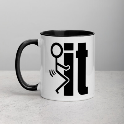 F**K it Mug with Color Inside