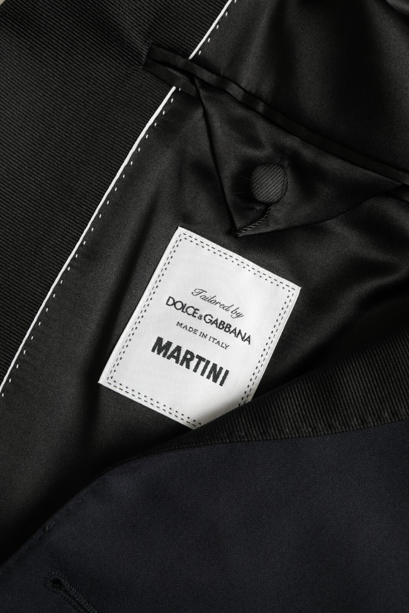 DOLCE & GABBANA Suit Dark Blue MARTINI Wool Formal 3 Piece EU50