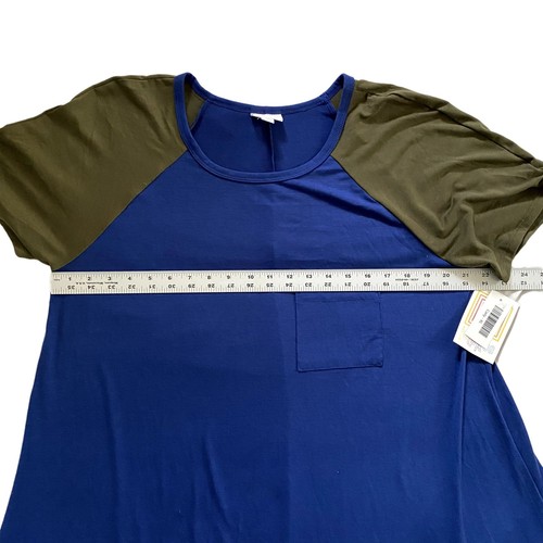 Neu mit Etikett | Lula Roe | Julia T-Shirt Kleid | Blau & Grau | Größe: XL - Bild 4 von 7