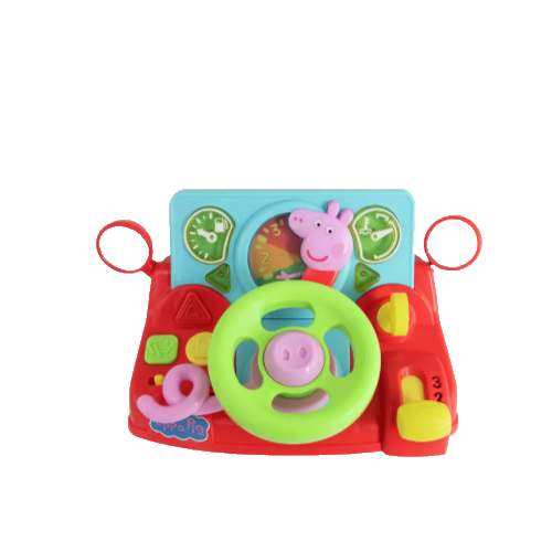 Kids Electronic Steering Wheel Driving Toy with Sounds Peppa Pig Mini