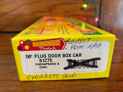 Roundhouse - Escala HO - 01275 - Chesapeake y Ohio - Coche caja puerta enchufable 50' | Zustand: New