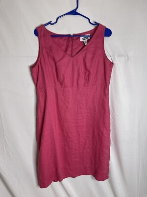 Old Navy Women's Size 12 Sleeveless Linen Midi Dress Pink 4367 | eBay Old Navy Women's Size 12 Sleeveless Linen Midi Dress Pink 4367 | eBay