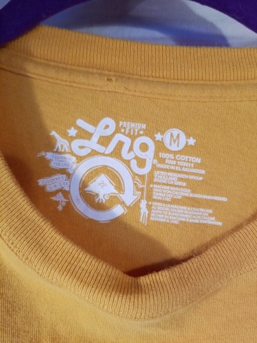 Camiseta para hombre LRG ""Always High, Never Falling"" naranja/amarilla - talla mediana - Imagen 3 de 6