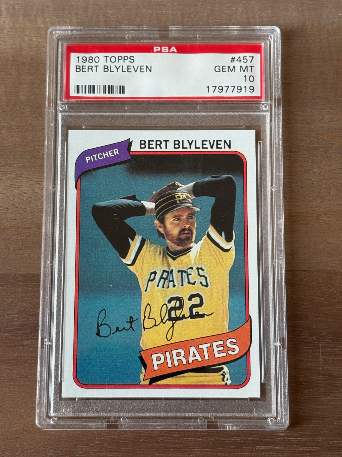 1980 Topps #457 Bert Blyleven - PSA 10