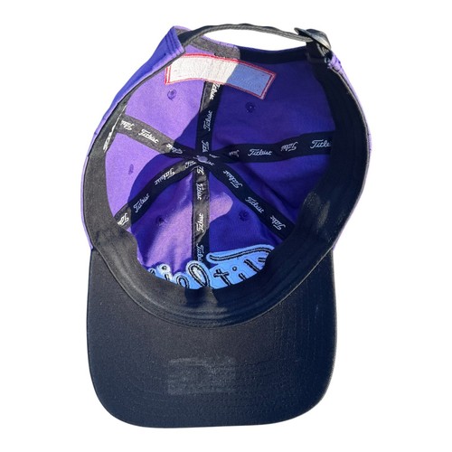 Titleist Men's 'PRO-V1' 'FJ' Contrast Stitch Adjustable Hat/Cap-Purple/White - Picture 9 of 9