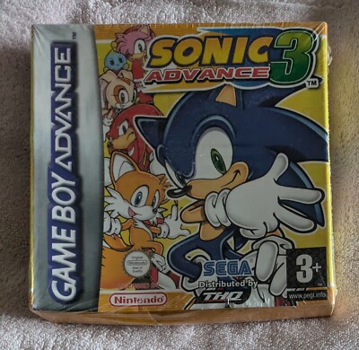 SONIC ADVANCE 3 NEU FACTORY SEALED GBA UK PAL NINTENDO GAMEBOY ADVANCE SPIEL SEGA