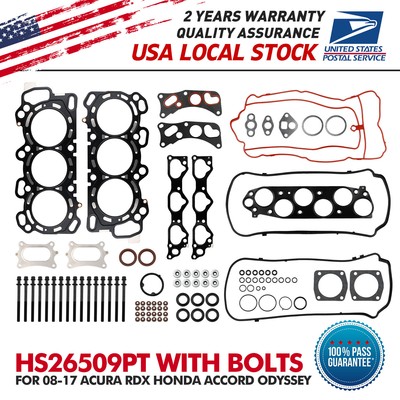 Brand new Cylinder Head Gasket Set Bolts For Honda Ridgeline Odyssey Accord Riot