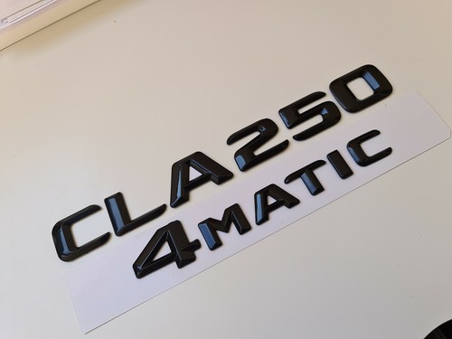 CLA250 4matic Black Letter Number Rear Boot Badge Emblem For CLA Class Mercedes - Imagen 1 de 3