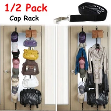 Cap Rack 16 Baseball Hats Visors Door Wall Hanger Holder Hook Storage Organizer