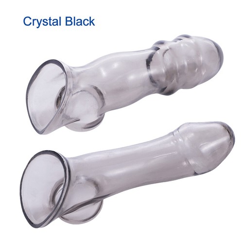MALE Delay ejaculation Condoms penis sleeve Extender Reusable-Impotence-Condoms - Picture 2 of 15