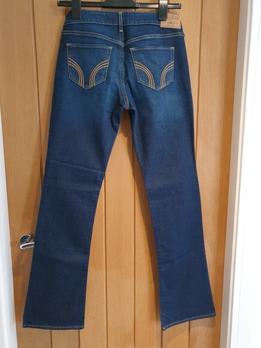 Jeans Hollister California 7" vita bassa donna blu navy W27 L31 leggermente elasticizzato - Foto 6 di 15