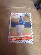ADBERT ALZOLAY 2020 Donruss INDEPENDENCE DAY RC Variation Parallel #258 Cubs