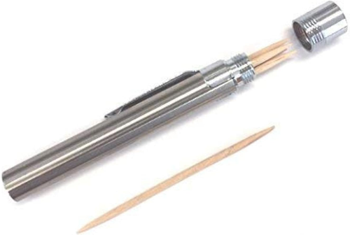 - Portable Stainless Steel Toothpick Holder - Mobile Toothpick