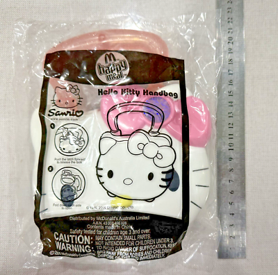 McDonalds 2005 Sanrio Hello Kitty Handbag &Headband With Clips