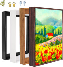 Canvas Floater Frame Fits 1   1.25  Deep Gallery-Wrapped Canvas, Wood-Look Floater