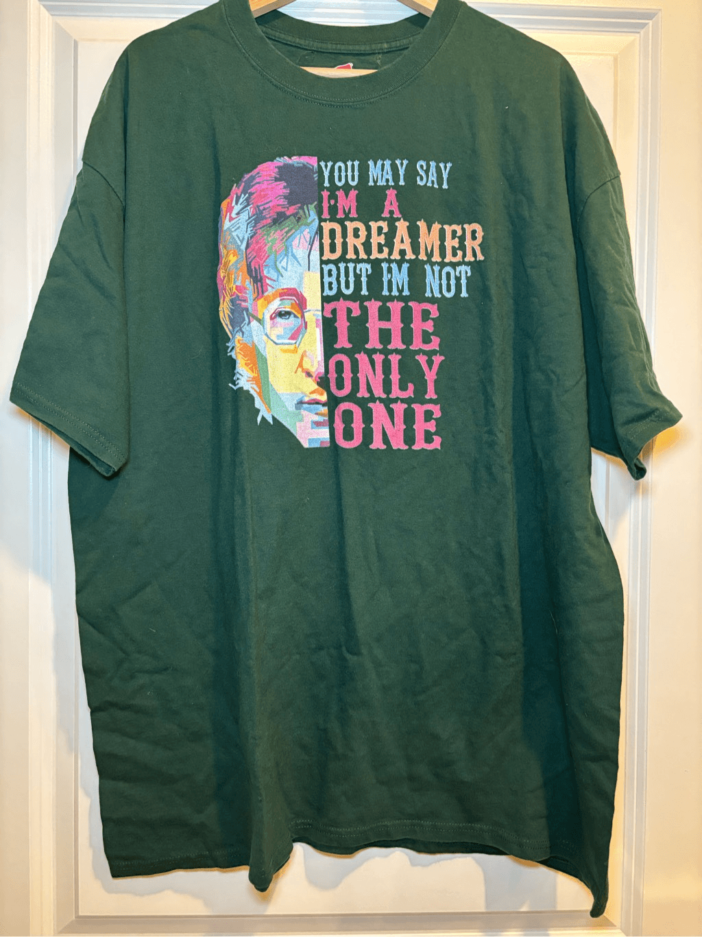 John Lennon Dreamer Graphic T-Shirt Size 2XL for Men