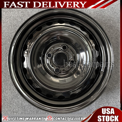 New 15 Inch Replacement Wheel For 2018-2022 Kia Rio Black Steel Rim OEM QUALITY