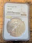2019 Eagle S$1 NGC MS70 one ounce silver