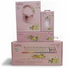 Pokemon x Razer Full Set Keyboard, Headphone, Mouse, Mousepad Pikachu & Evee