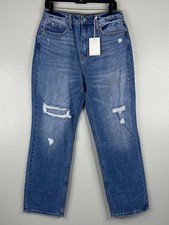Cello Women Size 11 Denim Jeans High Rise Straight Leg NWT